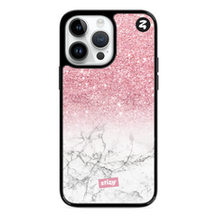Pink Glitter Marble
